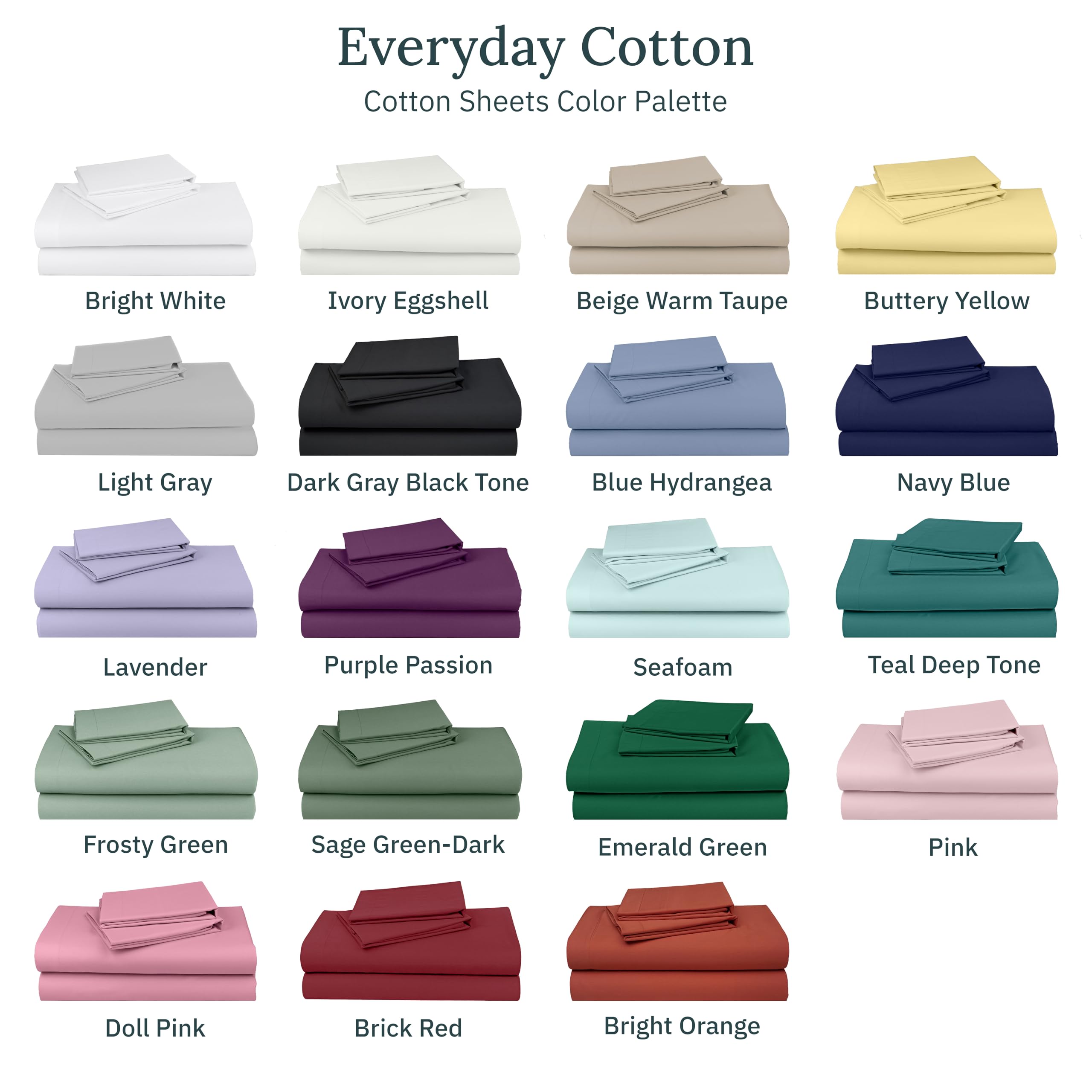 Amazon.com: California Design Den Natural 100% Cotton Sheets Full